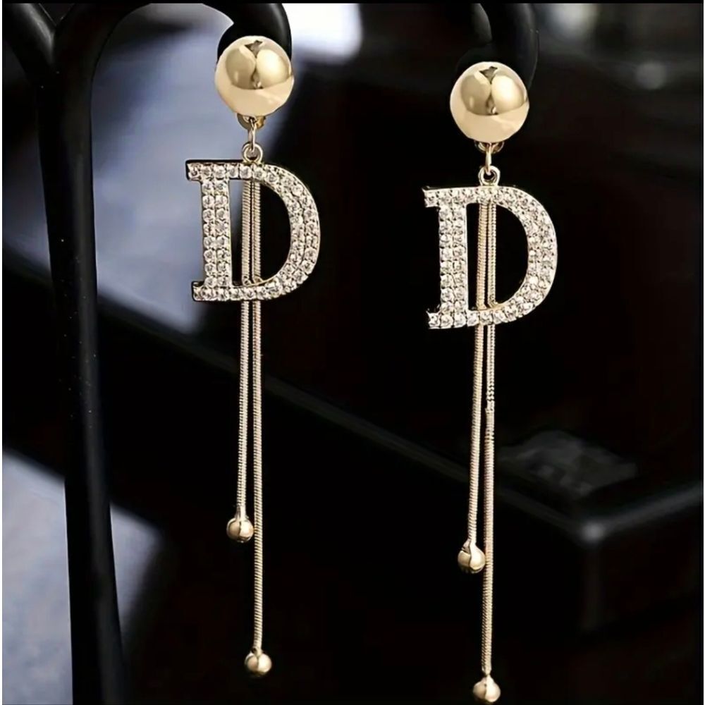 D Pendant Earrings